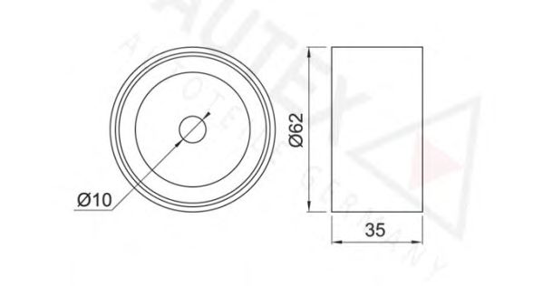 rola intinzator,curea distributie; Rola ghidare/conducere, curea distributie