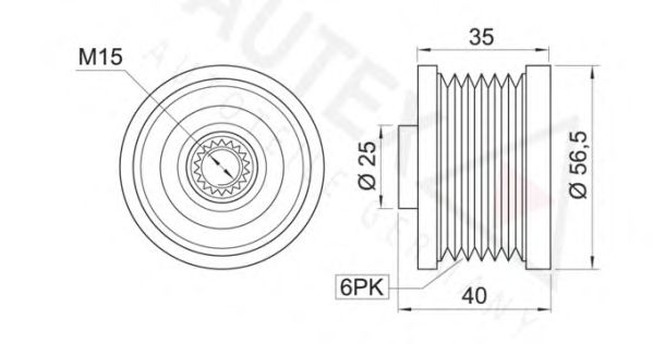 Sistem roata libera, generator