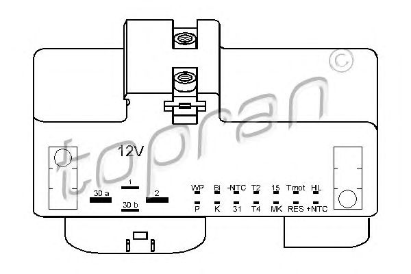 Releu, ventilator radiator