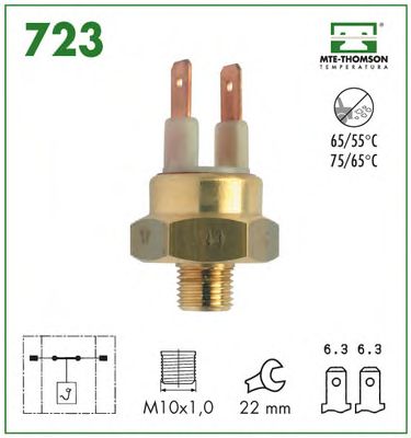 Comutator temperatura, ventilator radiator