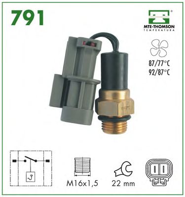 Comutator temperatura, ventilator radiator