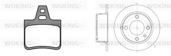 Set frana, frana disc