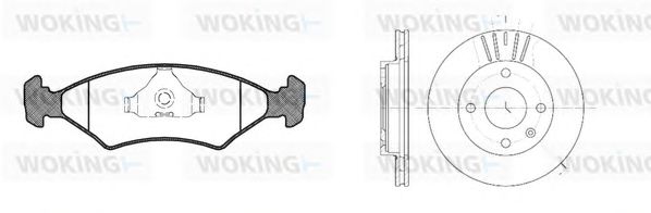 Set frana, frana disc