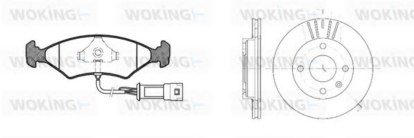 Set frana, frana disc