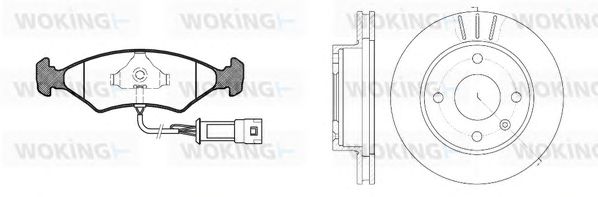 Set frana, frana disc