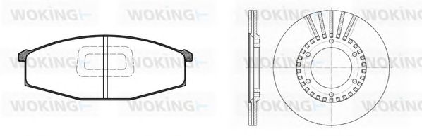 Set frana, frana disc