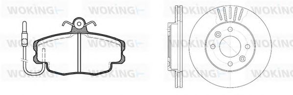 Set frana, frana disc