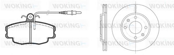 Set frana, frana disc