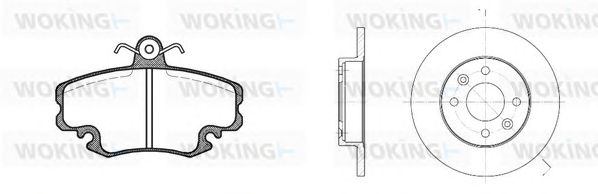 Set frana, frana disc