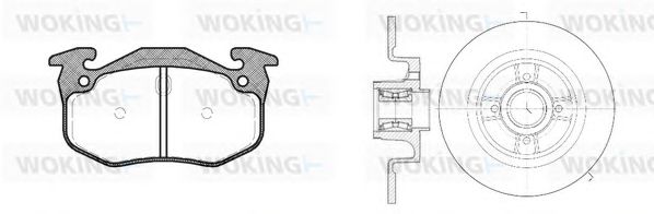 Set frana, frana disc