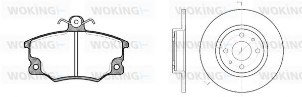 Set frana, frana disc