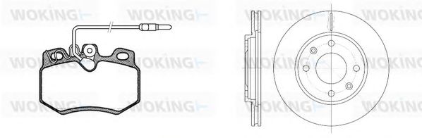 Set frana, frana disc