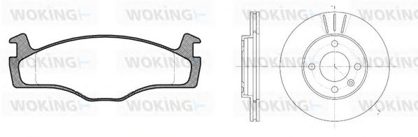 Set frana, frana disc