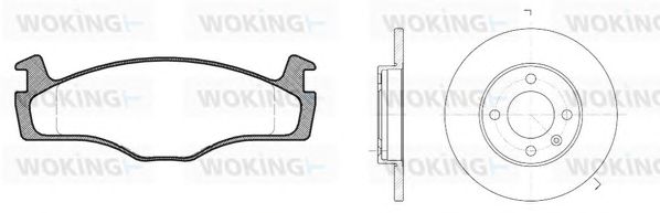 Set frana, frana disc