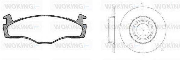 Set frana, frana disc