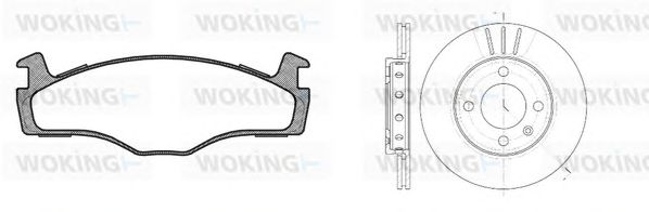 Set frana, frana disc