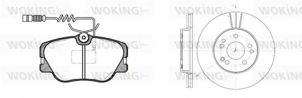 Set frana, frana disc