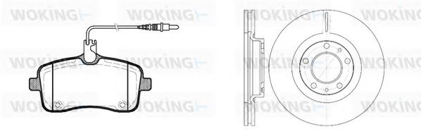 Set frana, frana disc