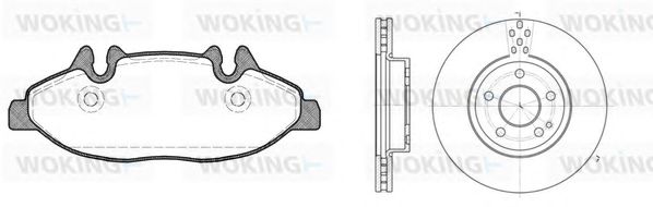 Set frana, frana disc