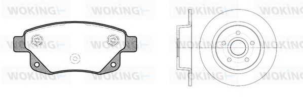 Set frana, frana disc