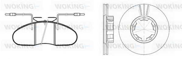 Set frana, frana disc