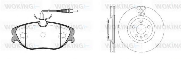 Set frana, frana disc