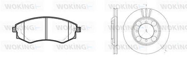 Set frana, frana disc