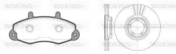 Set frana, frana disc