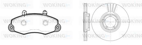 Set frana, frana disc