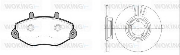 Set frana, frana disc