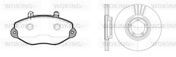 Set frana, frana disc