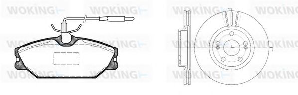 Set frana, frana disc