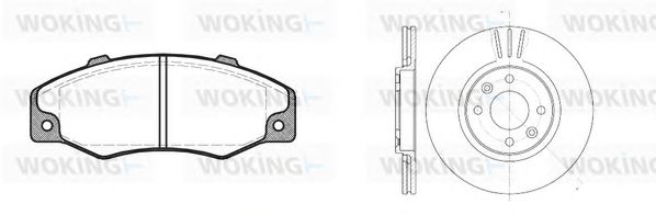 Set frana, frana disc