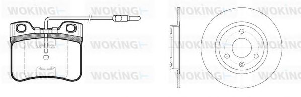 Set frana, frana disc