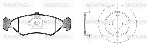 Set frana, frana disc