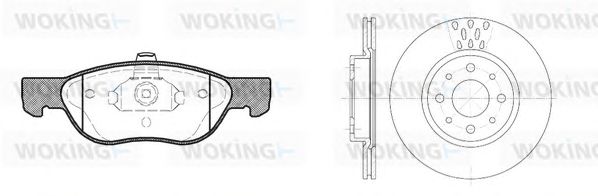 Set frana, frana disc