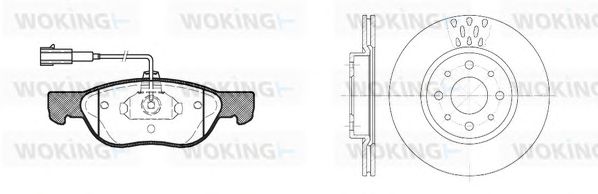 Set frana, frana disc