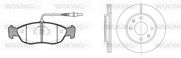 Set frana, frana disc