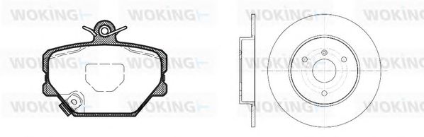 Set frana, frana disc