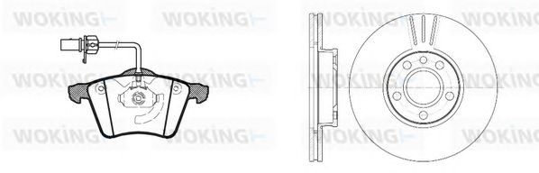 Set frana, frana disc