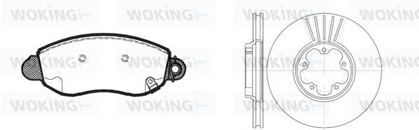 Set frana, frana disc