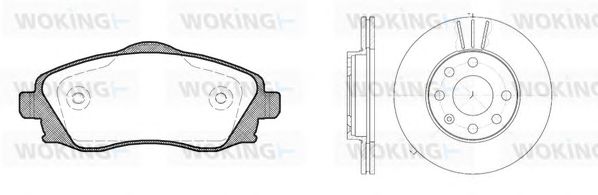 Set frana, frana disc