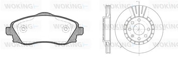 Set frana, frana disc