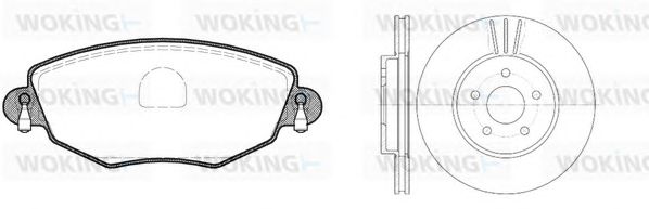 Set frana, frana disc