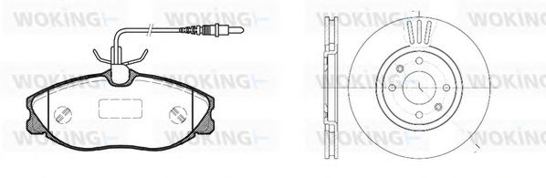 Set frana, frana disc