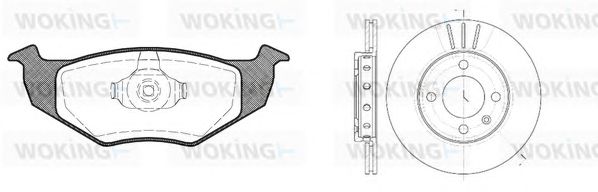 Set frana, frana disc