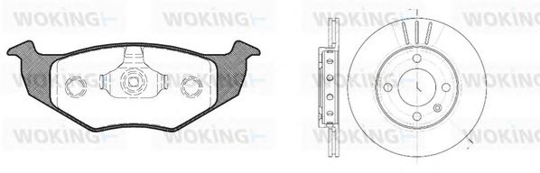 Set frana, frana disc