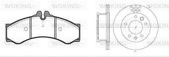 Set frana, frana disc