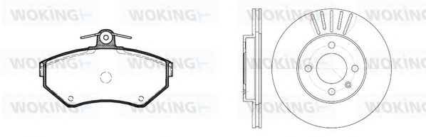 Set frana, frana disc