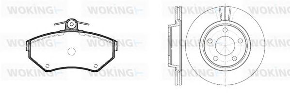 Set frana, frana disc